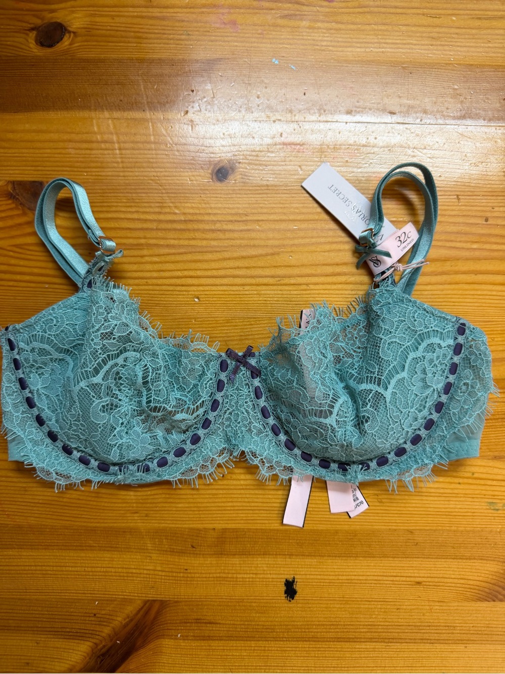 Victorias Secret Dream Angels Push Up Without Padding Unlined teal Bra teal NWT